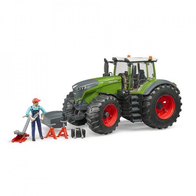 BRUDER - TRACTOR FENDT 1050 VARIO CU MECANIC SI ECHIPAMENT foto