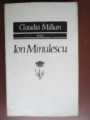 Despre Ion Minulescu-Claudia Millian foto