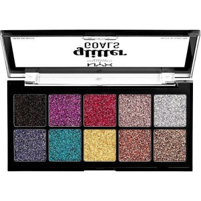 Paleta Glitter 10 Farduri, NYX Professional Makeup, Glitter Goals foto