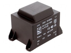 Transformator &icirc;ncapsulat 30VA 230V 12V 2.5A PCB