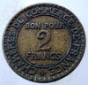 7.781 FRANTA 2 FRANCS FRANCI 1923, Europa, Bronz-Aluminiu