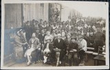 Fotografie tip Carte Postala, Trupe ale armatei romane intorcandu-se acasa, sfarsitul primului razboi mondial