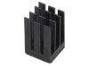 Radiator cu aripioare negre extrudate 15mm x 15mm