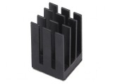 Radiator cu aripioare negre extrudate 15mm x 15mm