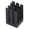 Radiator cu aripioare negre extrudate 15mm x 15mm