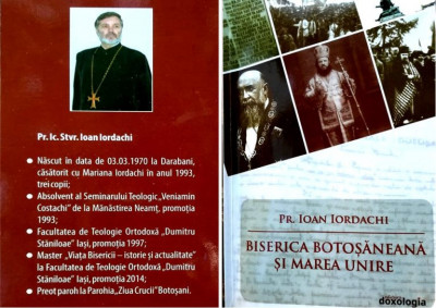 Ioan Iordachi, Biserica botoșăneană și Marea Unire foto