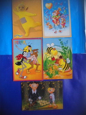 HOPCT LOT NR 1003 CEHIA-DESENE ANIMATE PENTRU COPII-5 CARTI POSTALE-CIRCULATE foto