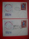 HOPCT PLIC NR 1585 SET 2 PLICURI -CAMPIONATELE EUROPENE DE TIR 1977 POLIGONUL TUNARI -SPORT -ROMANIA