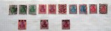 Lot Rar 13 Timbre Germania Clasică - Seria &bdquo;Germania&rdquo; Valori Mari &icirc;n Mărci (1M - 10M) - Emisiuni Imperiu / Weimar 1902-1920 - Piese de Valoare -GB