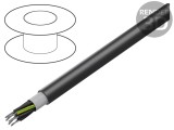 Cablu Electric Negru 8x0.25mm&sup2; PO HELUTHERM&reg; 145 MULTI
