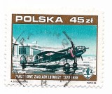Polonia - A 60-a anievrsare a Uzinelor de Aviatie de Stat PZL, 1988 - obliterat