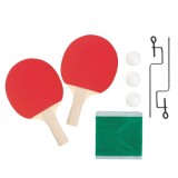 Set Ping Pong: 2 Rachete, Fileu Reglabil si 3 Mingi - Tenis de Masa Portabil, Dimensiuni Compacte