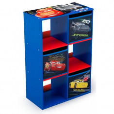 Organizator cu cadru din lemn pentru carti si jucarii Cars Cube foto