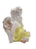 Cumpara ieftin Statueta decorativa, Inger, Galben, 25 cm, DV21-16S