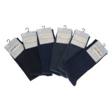 Sosete barbati inalte pentru bocanci set 6 perechi din bumbac batut fara cusatura Campina LUX