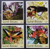 BC104, Guinea-Bissau 2003, serie fauna, fluturi, ciuperci