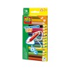 Creioane colorate triunghiulare XL - 16 bucati, SES Creative