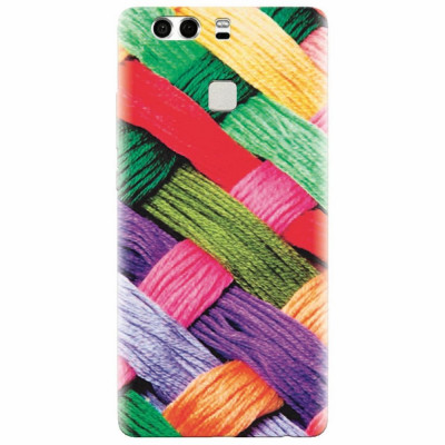 Husa silicon pentru Huawei P9, Colorful Woolen Art foto