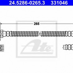 Conducta / cablu frana KIA PICANTO (BA) (2004 - 2011) ATE 24.5286-0265.3