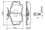 Set placute frana,frana disc MERCEDES C-CLASS Combi (S202) (1996 - 2001) BOSCH 0 986 460 977