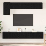 Cumpara ieftin Set comoda TV 5 buc. 100 x 30 x 30 cm Stejar Negru