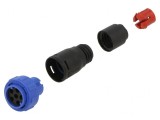 Conector Circular Mamă 6 PIN Fără Contacte Pe Cablu