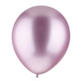Set 12 Baloane, Cyrax, din Latex Chrome, 30 cm, Mov Deschis