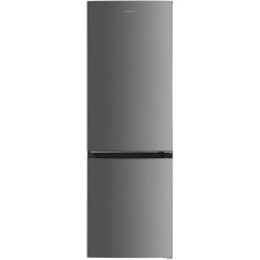 Combina frigorifica Heinner HCNF-HM293XE++, 293 l, No Frost, Clasa E, Iluminare LED, Control electronic, H 185 cm, Inox