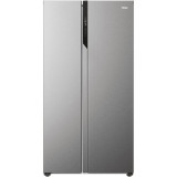 Side by side Haier HSR5918DNMP, 528 l, Total No Frost, Multi air flow, Clasa D, SuperCooling, SuperFreezing, Holidays, H 177 cm, Inox