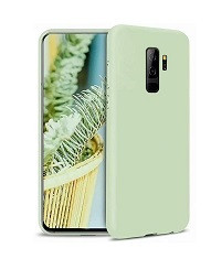 Huse silicon antisoc cu microfibra interior Samsung S9 Plus , S9+ , Verde foto