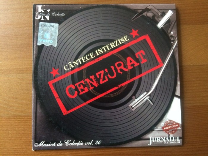 cantece interzise cenzurat various cd disc muzica de colectie vol. 26 jurnalul national pop folk blues rock NM