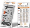 Kit accesorii universal FULL pulverizator (declanșator cu manometru; Duza floare; Duza conica dubla; Duza sigal; Duza reglabila; Duza din alama; Duza, Ruris