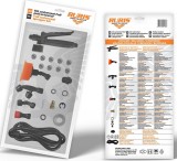 Kit accesorii universal FULL pulverizator (declanșator cu manometru; Duza floare; Duza conica dubla; Duza sigal; Duza reglabila; Duza din alama; Duza