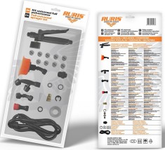 Kit accesorii universal FULL pulverizator (declanșator cu manometru; Duza floare; Duza conica dubla; Duza sigal; Duza reglabila; Duza din alama; Duza