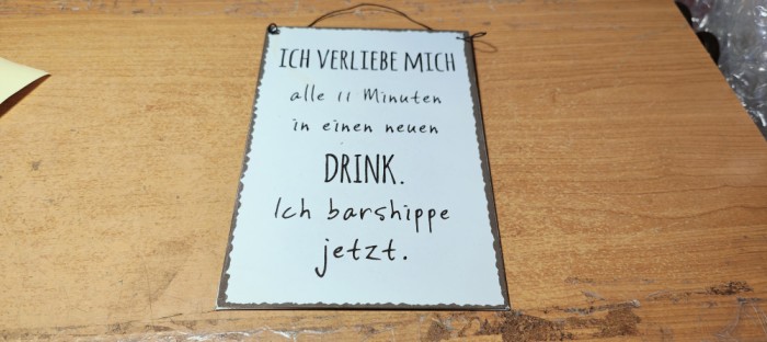 Tabla cu vorba in Germana #A6232