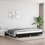 Gossi cadru de pat fara saltea, negru, 200x200 cm, textil
