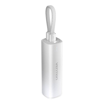 Power Bank Vention (USB-C + Lightning), 5000mAh, 20W Gray Light Indicator Display Type &amp;amp;quot;FHWM0&amp;amp;quot; (timbru verde 0.98 lei) foto