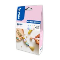 Set markere cu vopsea Pilot Pintor DYI Key ring negru portocaliu albastru Set Pintor DIY key ring