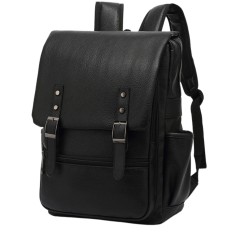 Rucsac multifunctional pentru laptop, Versatyx&reg;, Exterior piele PU, Ideal pentru birou sau calatorii, Impermeabil, Buzunare multiple, Deschidere cu fe