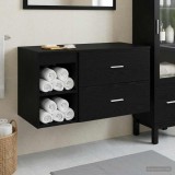 Cumpara ieftin Set dulap de baie suspendat 2 buc. Stejar Negru