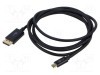 Cablu Goobay USB-C la DisplayPort 2m negru PVC 4K UHD