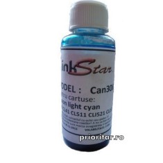 Cerneala CANON DYE CISS color FOTO ALBASTRA ( Refill Color Photo Light Cyan )