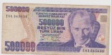 500000 LIRE 1970 TURCIA / F