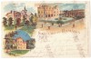 2439 - BUCURESTI, Buftea, Campina, Litho, Palatul Stirbei - old PC - used - 1900, Circulata, Printata