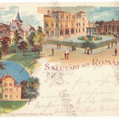 2439 - BUCURESTI, Buftea, Campina, Litho, Palatul Stirbei - old PC - used - 1900
