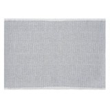 Suport Farfurie din Bumbac cu Dungi, Gri, 42x30 cm, CMCLASS