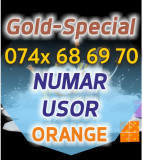 Numar SPECIAL Orange - 074x.68.69.70 Gold Aur Usor cartela numere usoare cartele