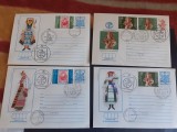 Set de 4 plicuri - Bulgaria - stampile deosebite