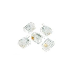 Mufa modulara telefon RJ11 4/6 (6P4C) pentru cablu plat