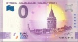 !!! 0 EURO SOUVENIR - TURCIA , ISTANBUL , TURNUL GALATA - 2021.1 - UNC